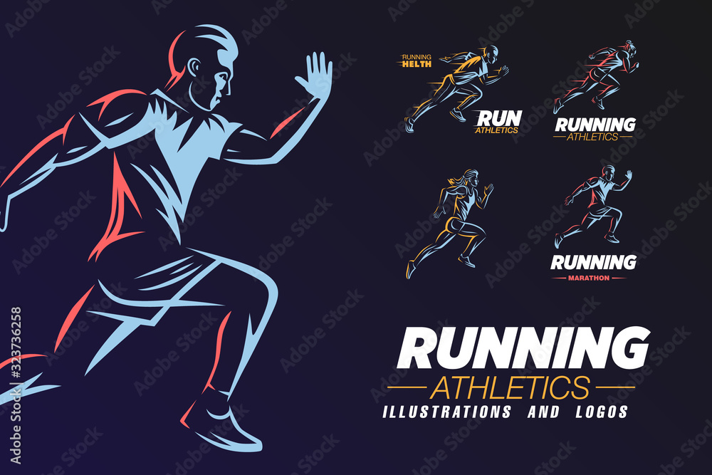 Fototapeta premium Running man