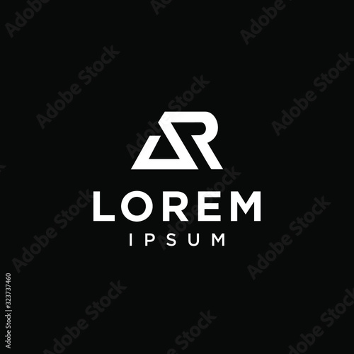 initial A R RA AR icon logo logotype font vector design in elegant and trendy sporty monogram style