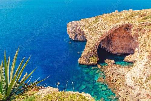 Canvastavla Blue Grotto in Malta