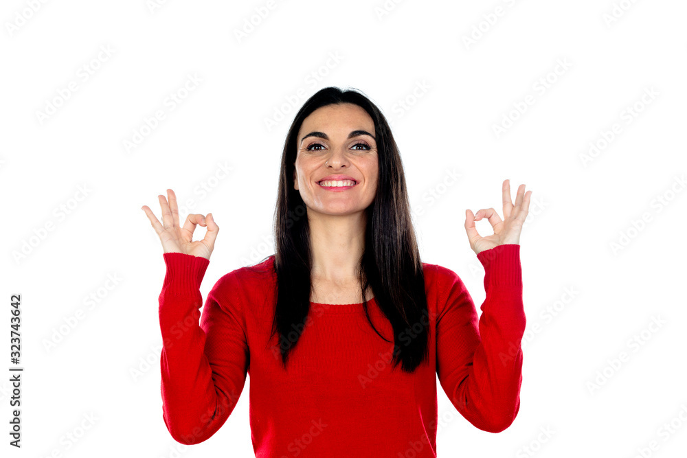 Attractive brunette woman Attractive brunette woman