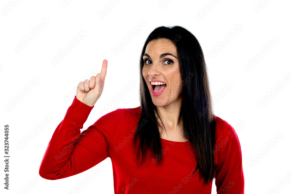 Attractive brunette woman Attractive brunette woman