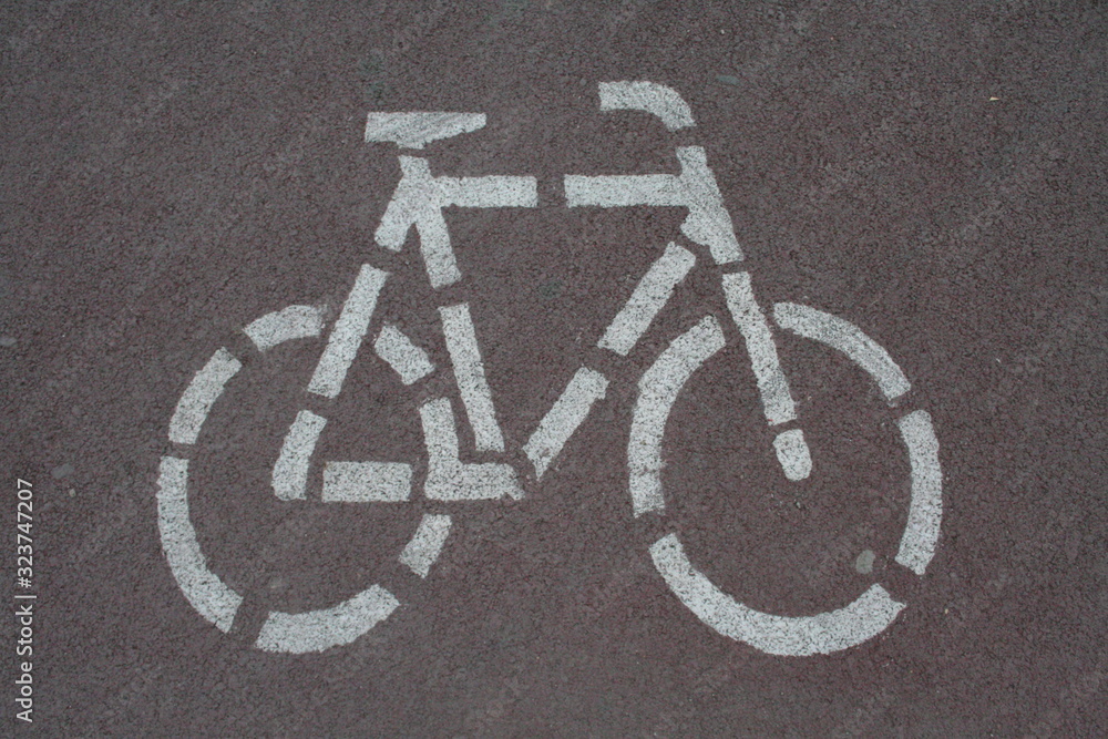 bicycle sign bicycle sign