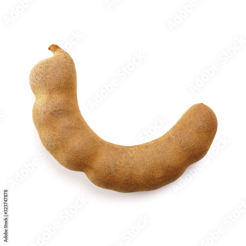Tamarind  Isolated on a White Background.