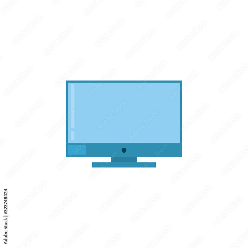 Isolated digital computer fill style icon vector design Isolated digital computer fill style icon vector design