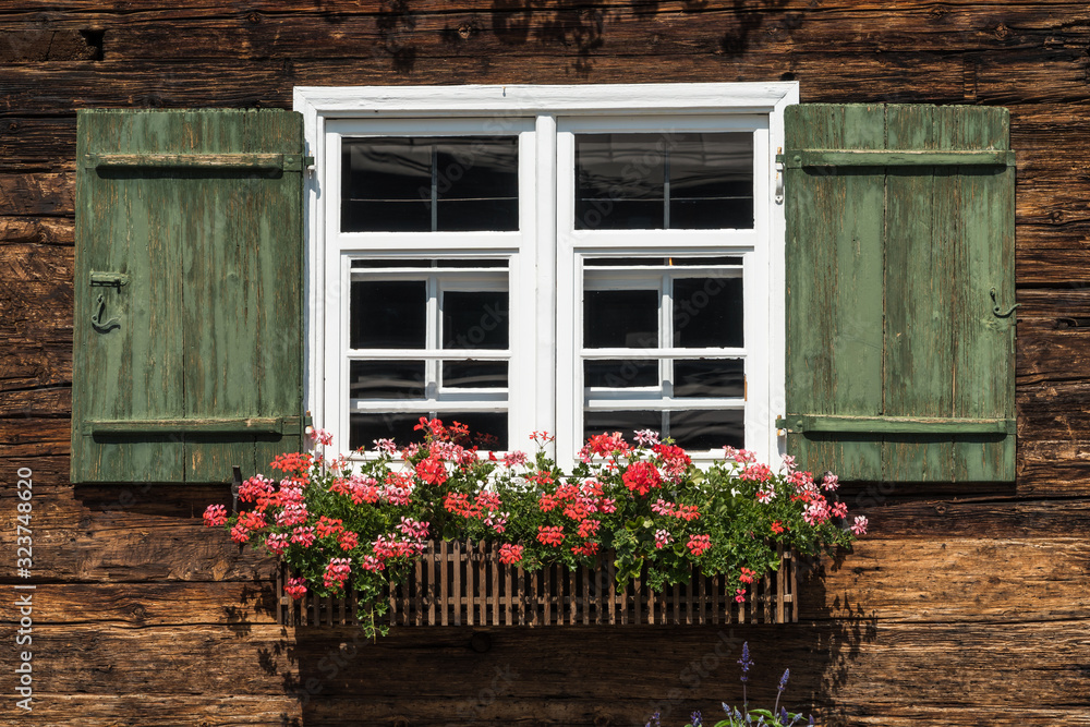Fassade des Heimatmuseums in Oberstdorf Fassade des Heimatmuseums in Oberstdorf