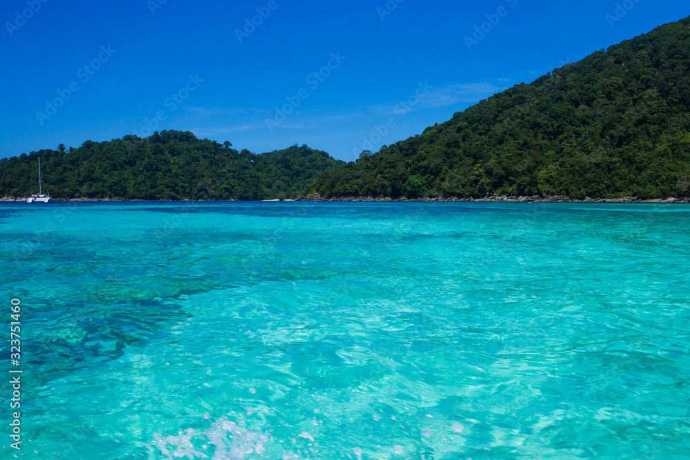 sea of tropical island, Surin island, Thailand