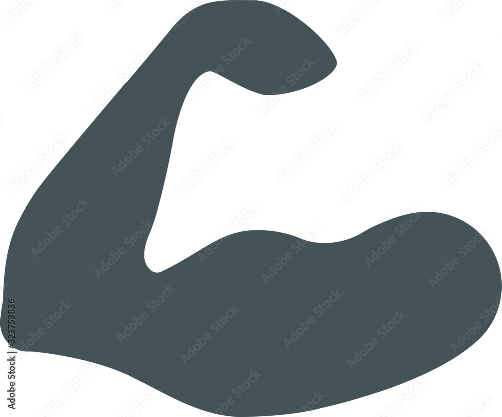 Bodybuilder muscle arm icon, vector illustration Bodybuilder muscle arm icon, vector illustration