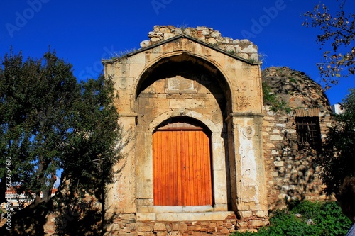 Athens  Greece - The Doorway or Gate of the Medrese  originally a Muslim theological school founded in 1721