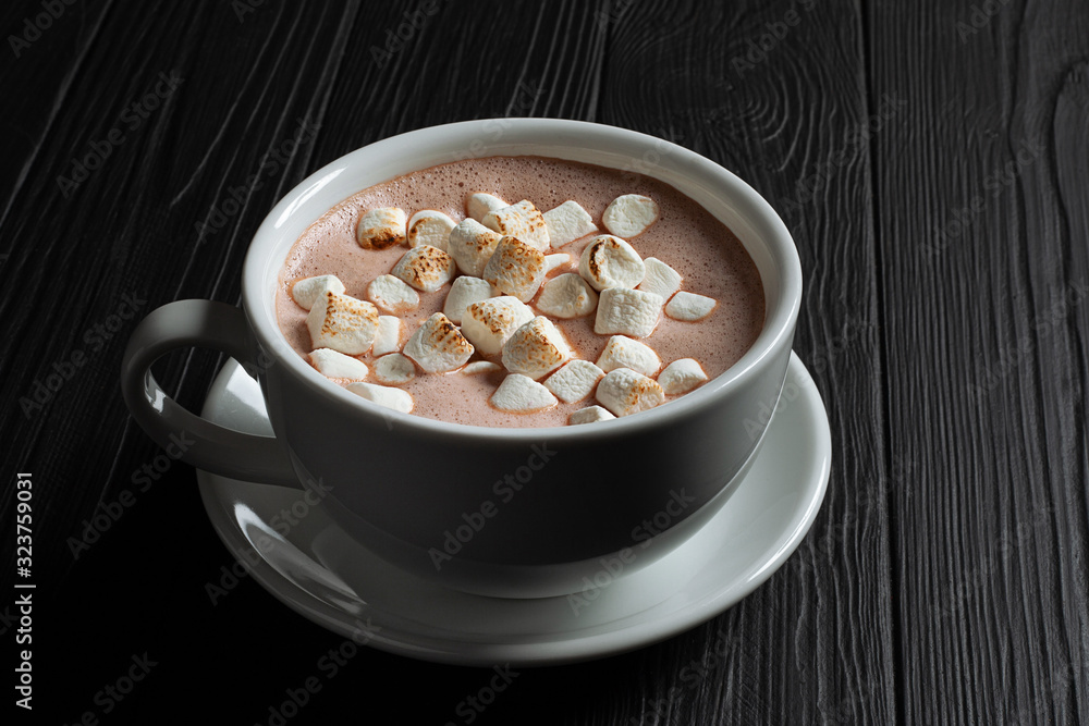 Coffee latte with marshmallow Coffee latte with marshmallow