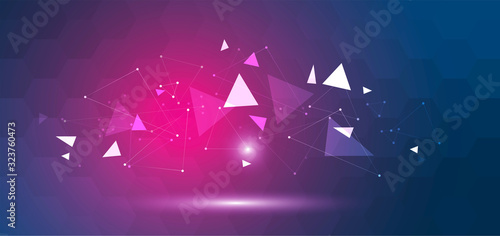 sfondo, collegamenti, triangoli	