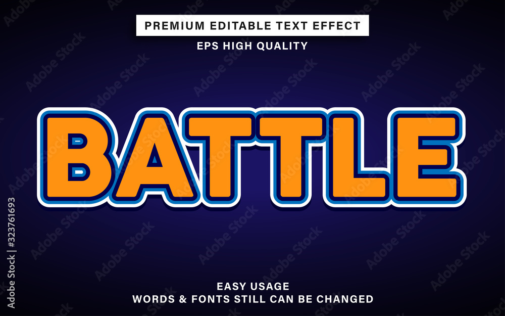 Battle text effect