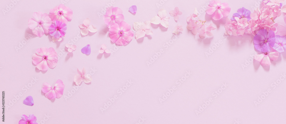 summer flowers on paper background summer flowers on paper background