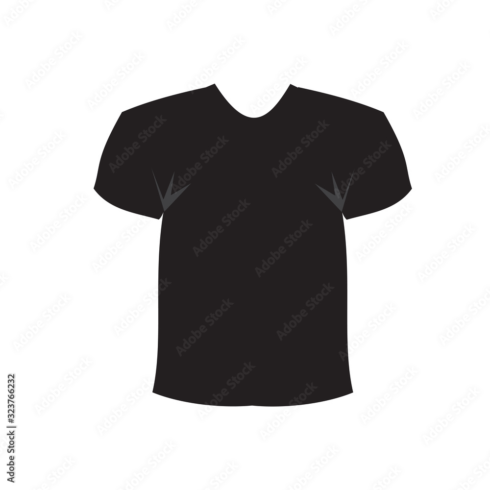 Vector illustration of men t-shirt template, design isolated on white Vector illustration of men t-shirt template, design isolated on white
