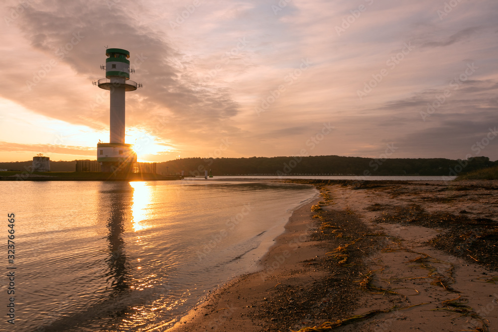 Leuchtturm Falckensteiner Strand, Kiel Friedrichsort, Ostsee, Kieler Förde