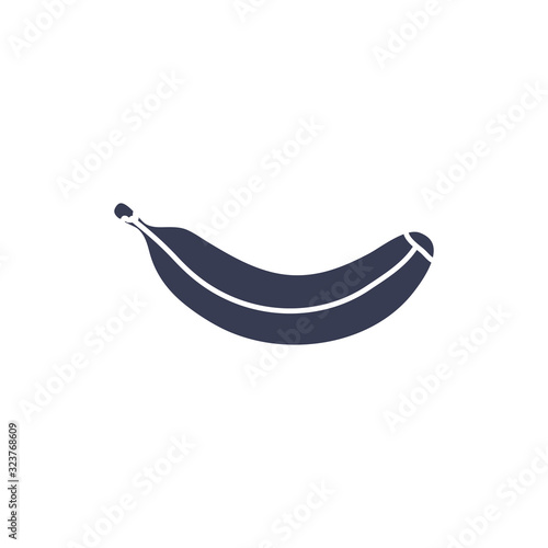 Isolated banana fruit silhouette style icon vector design