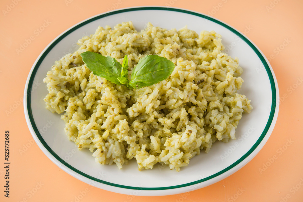 Green rice typical food ecuadorian Green rice typical food ecuadorian