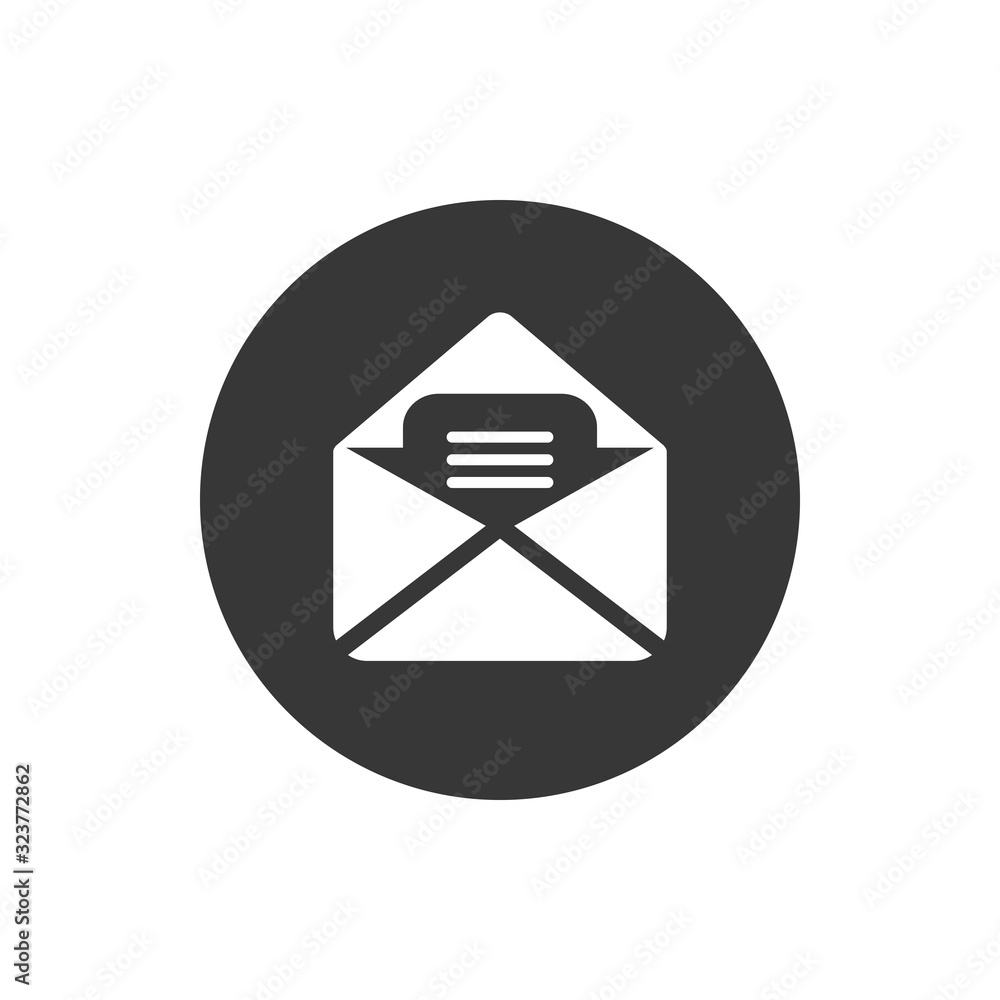 Envelope block flat style icon vector design Envelope block flat style icon vector design