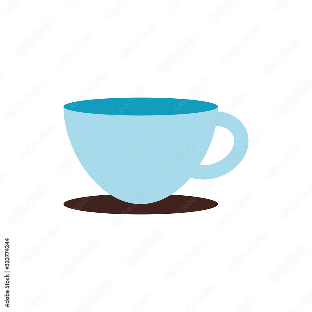 Isolated coffee cup flat style icon vector design
