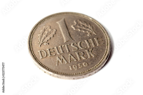 Wallpaper Mural 1 Deutsche Mark isolated on white background Torontodigital.ca