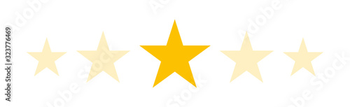 Stars rating customer product flat icon