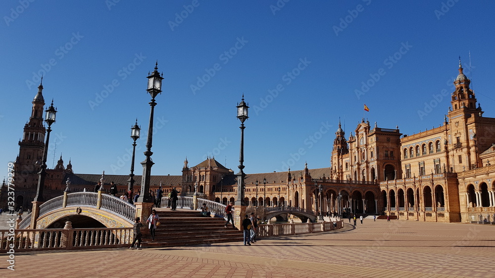 Obraz premium Plaza de Espana, Sevilla, Spain