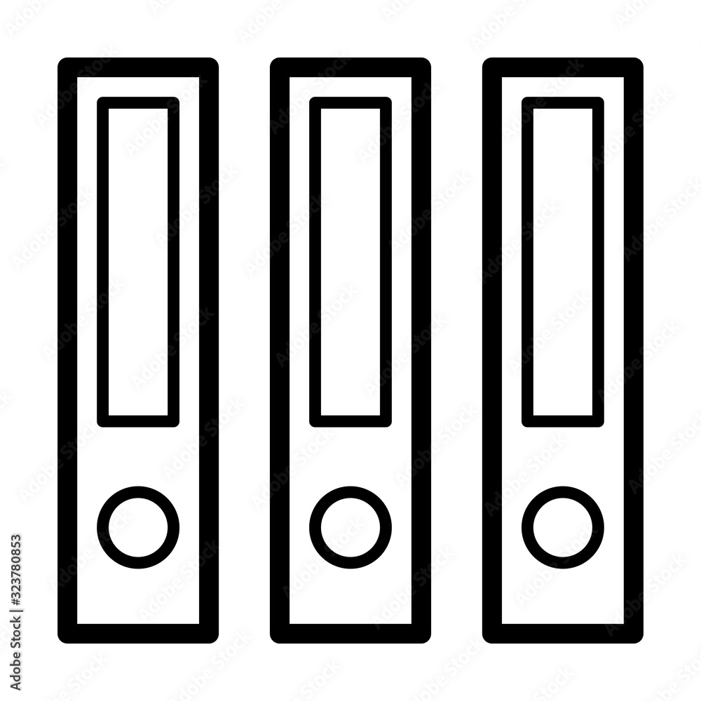 Vector simple icon of file folder. Modern concept design. Isolated vector sign symbol. Vector simple icon of file folder. Modern concept design. Isolated vector sign symbol.