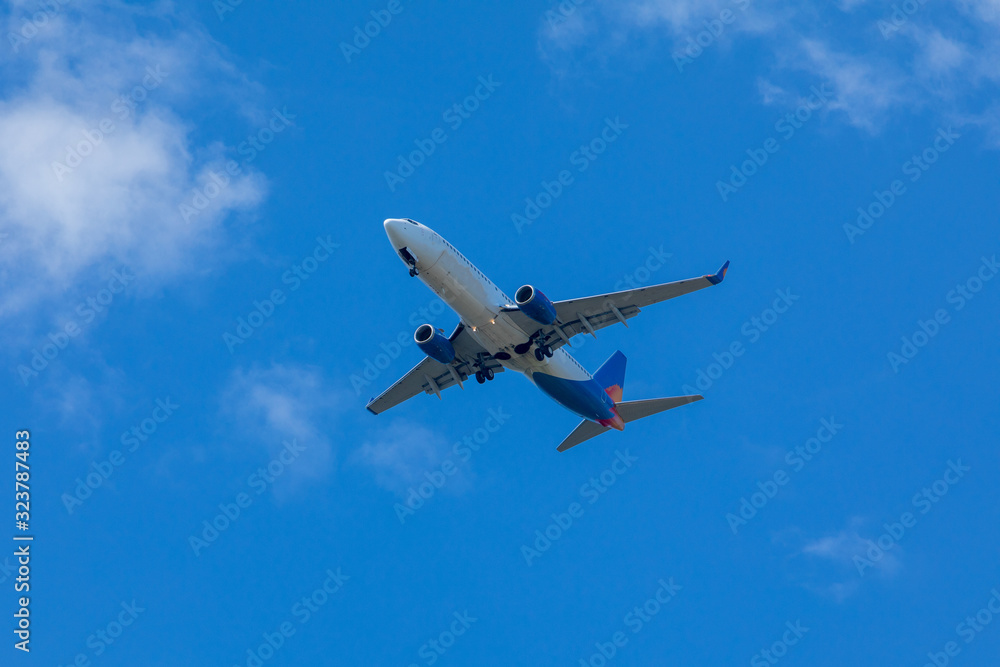 airplane in sky travel concept airplane in sky travel concept