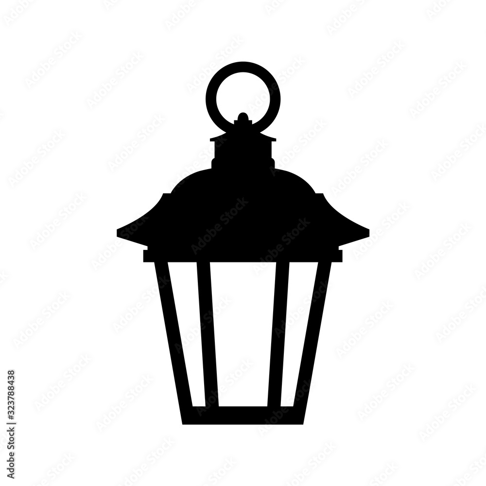 Lantern icon, logo isolated on white background Stock Vector | Adobe Stock