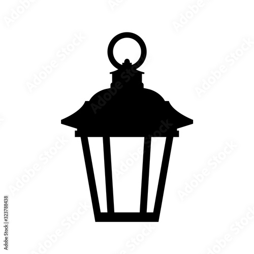 Lantern icon, logo isolated on white background