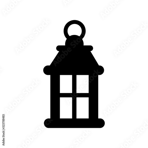 Lantern icon, logo isolated on white background