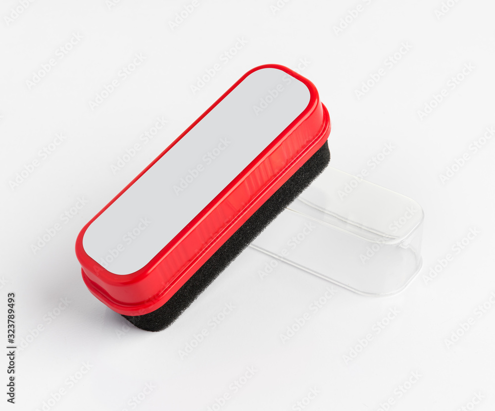 Shoe Shine Sponge mockup on white background. Shoe Shine Sponge mockup on white background.