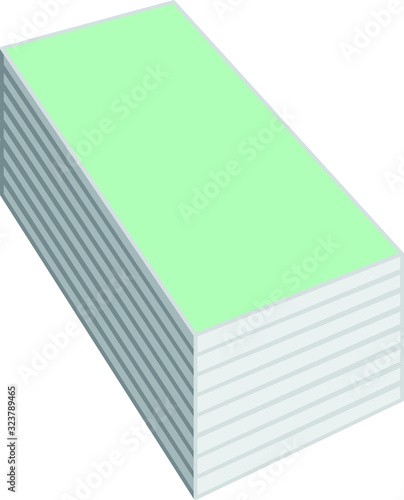Gypsum Board Icon, vector illustration