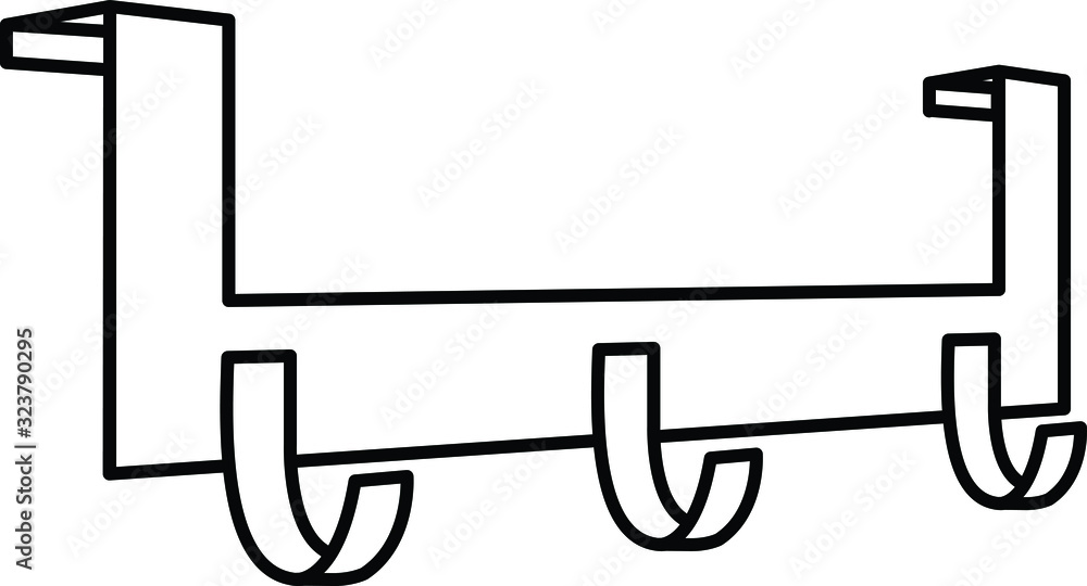 Door Hook hanger icon, vector illustration Door Hook hanger icon, vector illustration