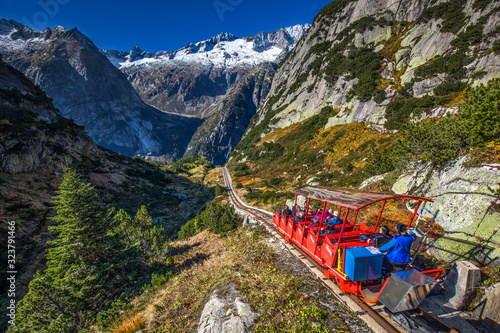 Wallpaper Mural Gelmerbahn near by the Grimselpass in Swiss Alps Torontodigital.ca