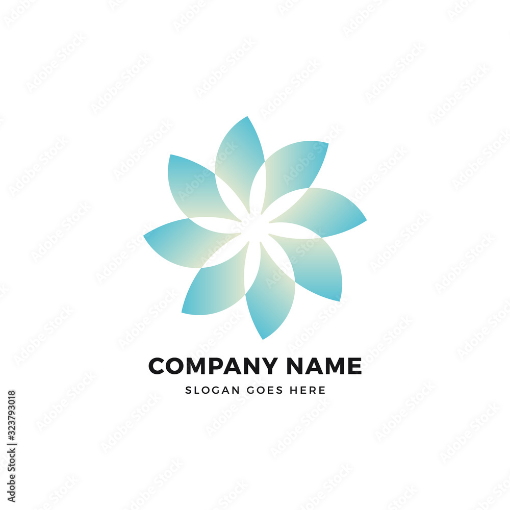 Creative flower vector logo icon design template. Abstract logotype concept element sign shape. Creative flower vector logo icon design template. Abstract logotype concept element sign shape.