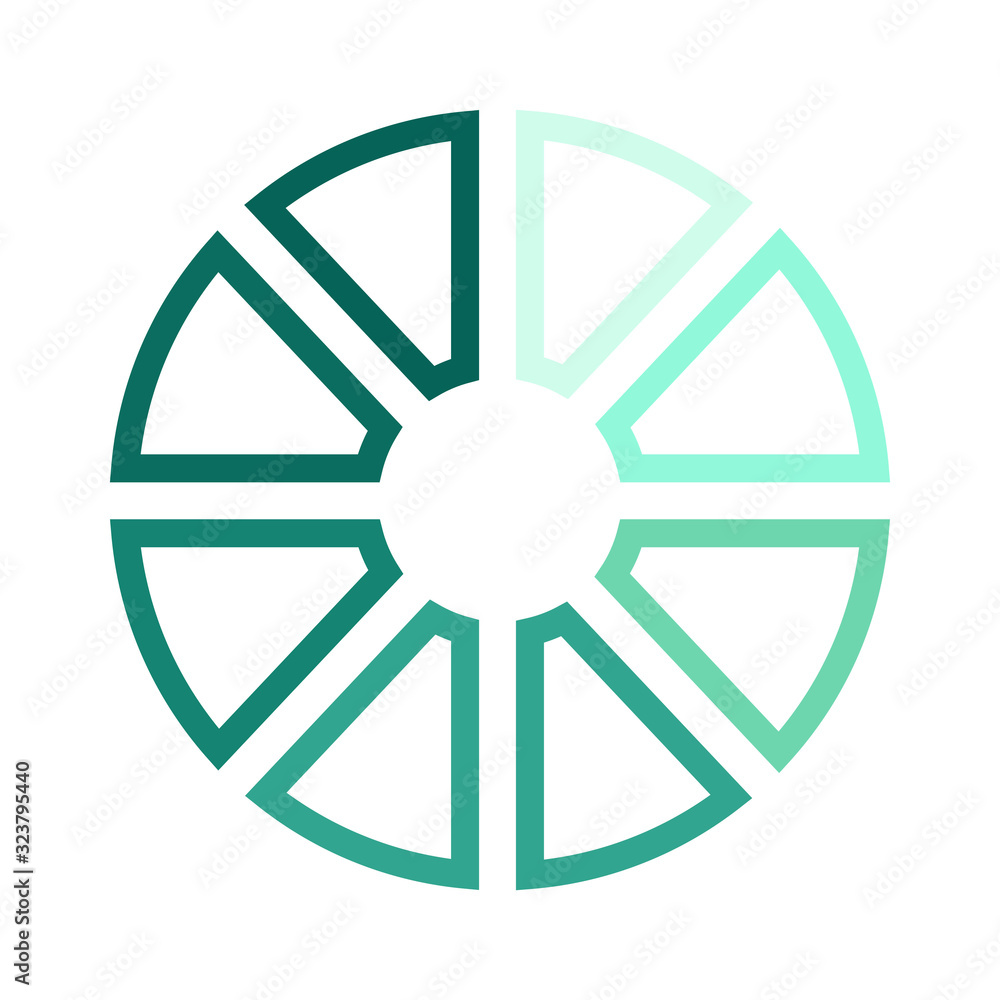Fototapeta premium Download color line icon. Loading sign. Vector illustration for web page, app, promo. UI UX GUI design element. Editable stroke.