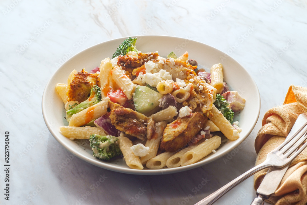 Greek Shawarma Pasta Salad Greek Shawarma Pasta Salad