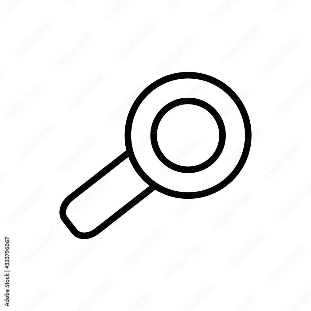 Lupe line style icon vector design Lupe line style icon vector design
