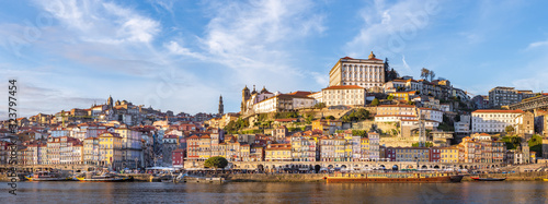 Porto in Portugal and its beautiful tourist part of Gaia and picturesque hist...