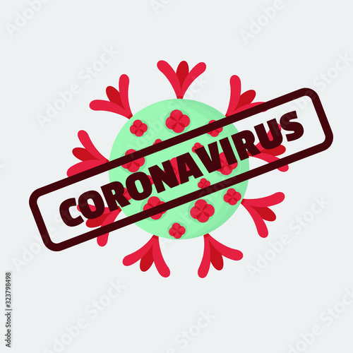 Coronavirus. Virus icon. The Molecule viral bacteria infection. Virus infection test.  Coronavirus Outbreak, Alert concept. The virus attacks, pandemic medical health risk. SARS-CoV-2, COVID-19