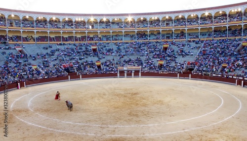 Tableau sur toile Bull Fighting Madrid Spain San Isidro