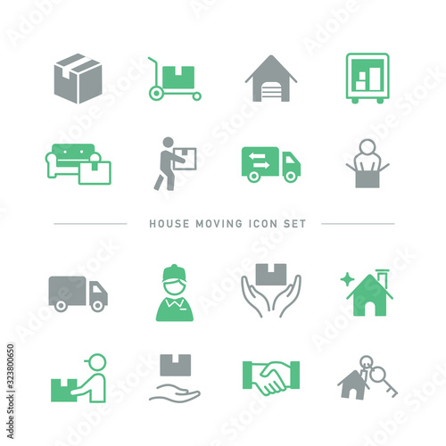 HOUSE MOVING ICON SET