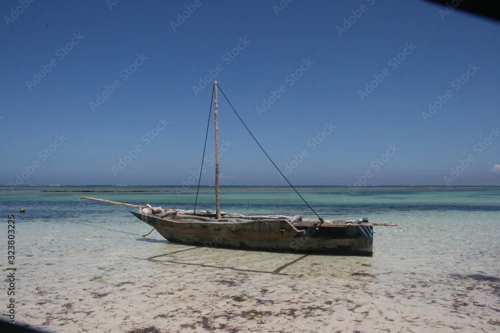 Gestrandetes Boot Gestrandetes Boot