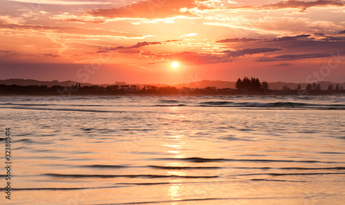 Byron Bay at sunset,  Australia © Gary