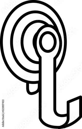 Suction cup icon , vector illustration