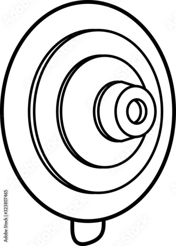 Suction cup icon , vector illustration