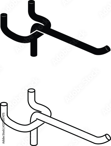 Shelving Hook icon, vector illustration