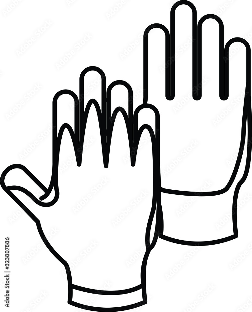 Work Gloves icon, vector illustration Work Gloves icon, vector illustration