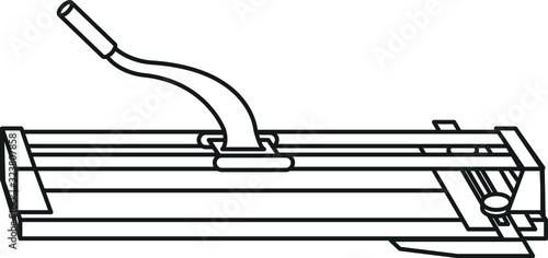 Tile Cutter icon, vector illustration
