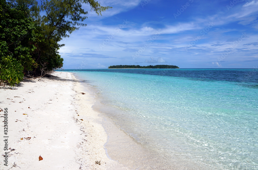 island in kei islands in Indonesia